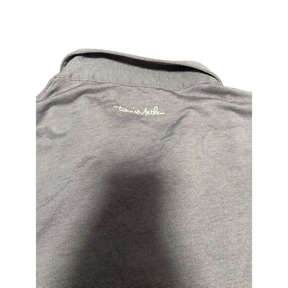 Travis Mathew Polo Shirt Men Large Gray Performance Golf Short Sleeve - Picture 9 of 9